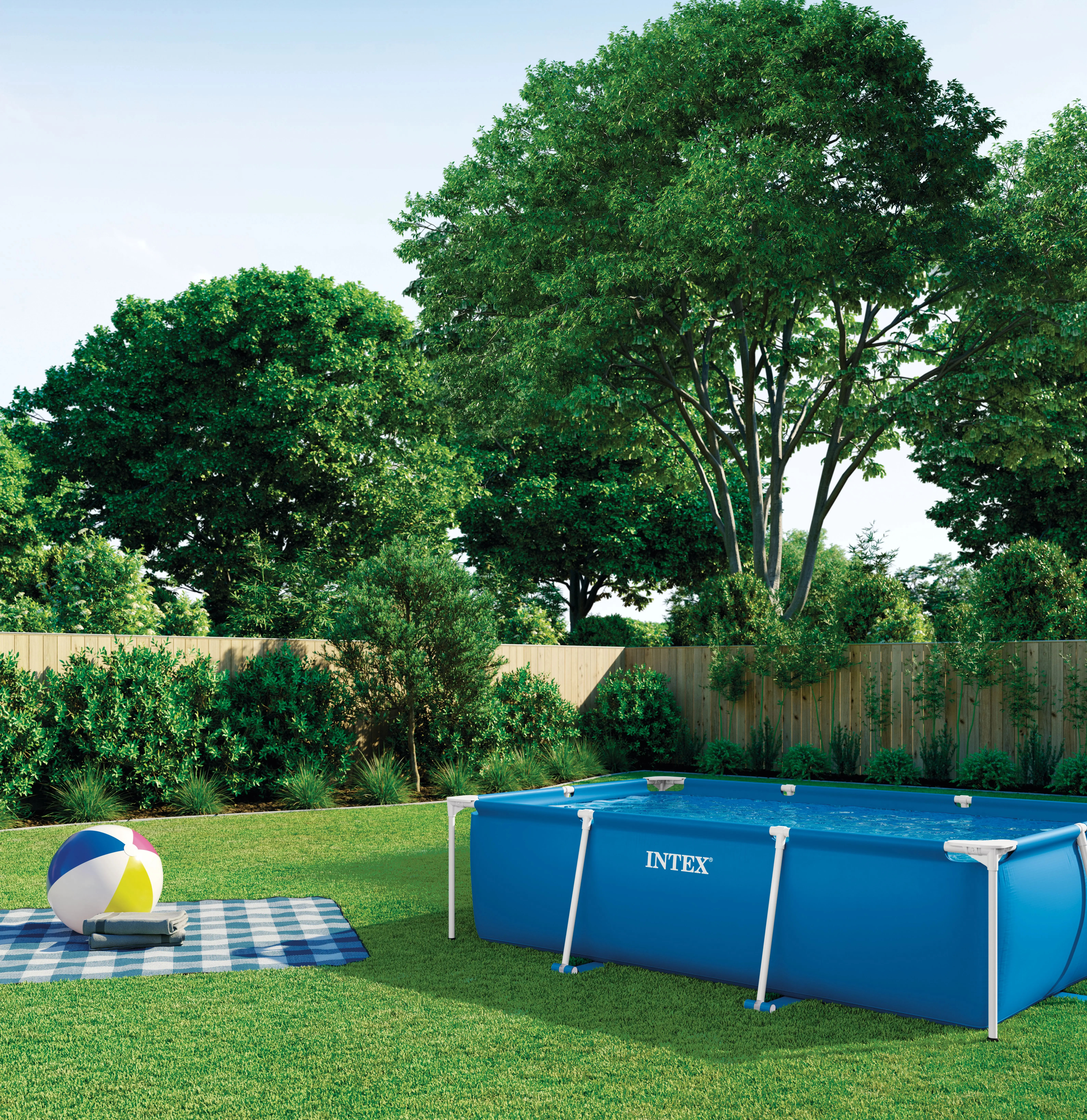 Rectangular Metal Frame Pool