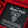 Heart Shaped Pendant Necklace with Box, Love Heart Necklace, Rhinestone Decor Necklace for Women & Men, Fashion Jewelry for Party, Daily Decor, Trendy All-match & Exquisite Jewelry for Birthday Gift, Jewelry Gifts