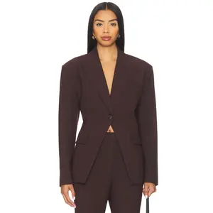 Camila Coelho Rumi Jacket in Oxblood