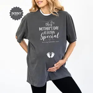 Comfort Colors® Custom This Mother's Day Pregnancy Announcement Maternity Shirt Extra Special Mothers Day Personalized Maternity Shirt