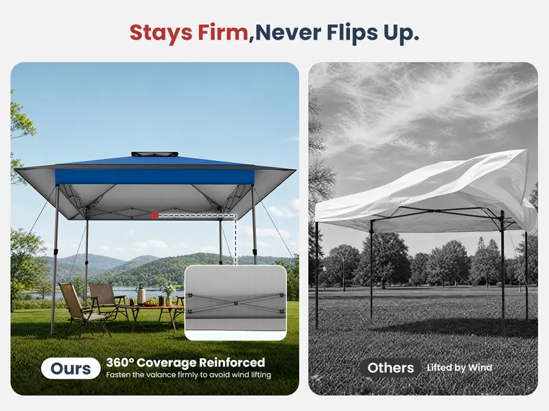 PHIVILLA Easy Set-up 13x13ft Pop-Up Canopy Gazebo Outdoor Tent 169 sq.ft Sun Shade Folding Design, Instant Portable Canopy Tent Outdoor Gazebo with Roller Bag, PHIVILLA Easy Set-up 13x13ft Pop-Up Canopy Gazebo Outdoor Tent 169 sq.ft Sun Shade Folding Design, Instant Portable Canopy Tent Outdoor Gazebo with Roller Bag,