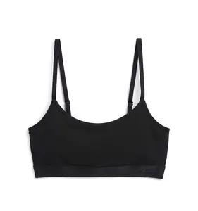 Low Cut Soft Bra - X= Black