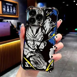 Japanese Popular Anime Super Saiyan Phone Case Suitable For iPhone 17 Air 16,15,14,13,12,11,Pro,MAX Anti-Drop Transparent Soft Back Cover