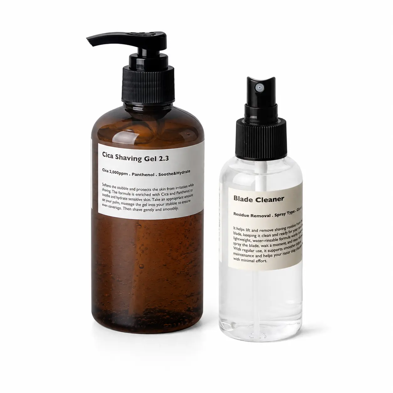 Lazy Society Cica Shave & Cleaner Set – Shaving Gel & Blade Cleaner