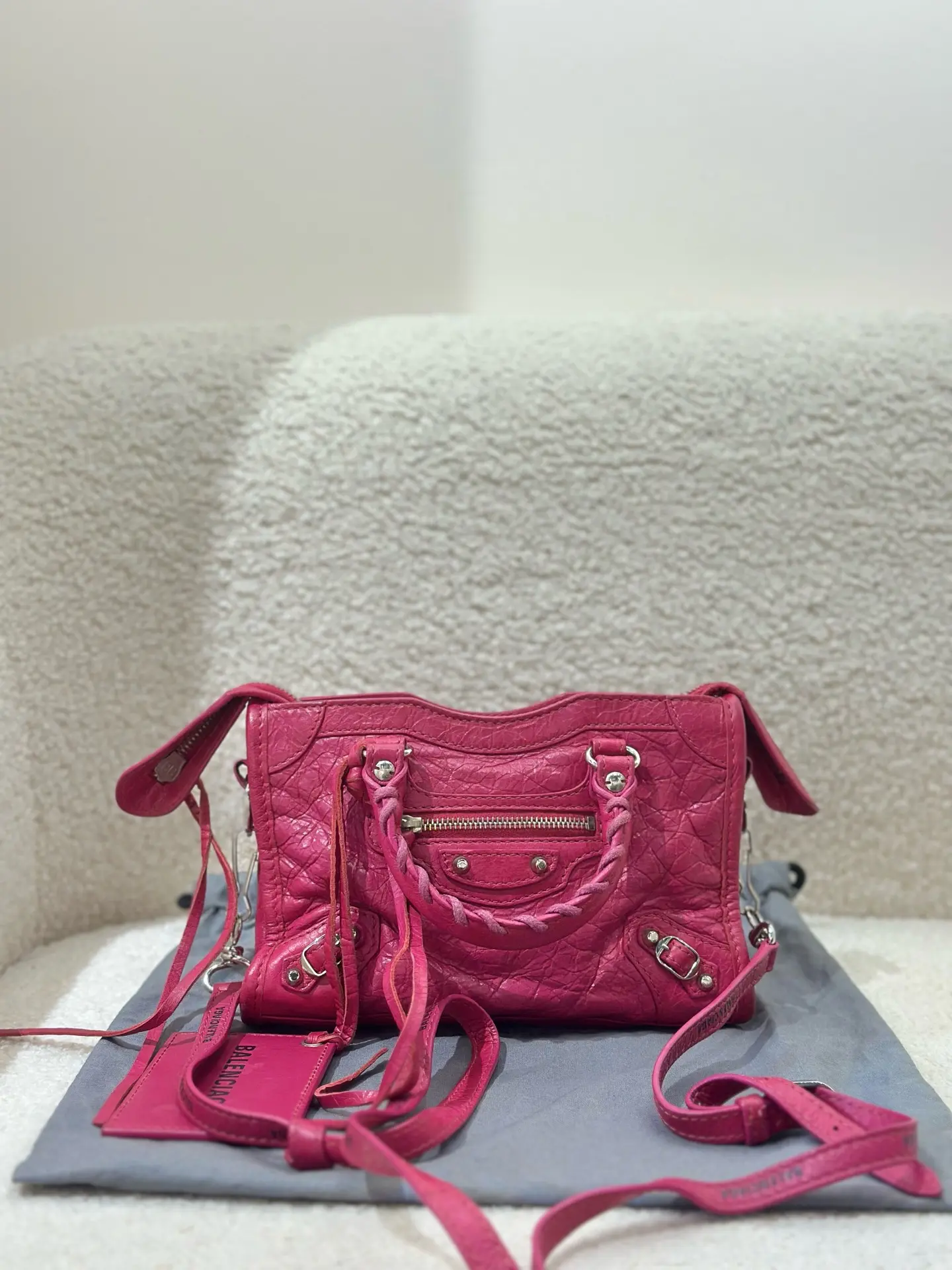 Pre-owned Balenciaga leather Crossbody Bags crossbody mini size
