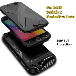 For nintendo switch 2 pc tpu hard shell protective case Split Drop Protection 360° full enclosure switch 2 Case hard case Console Controller Accessories