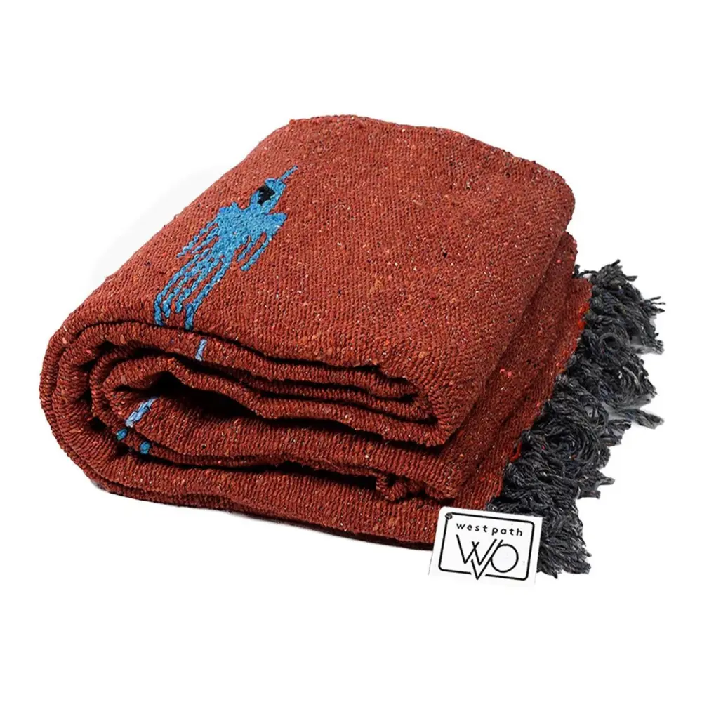 Rust Orange Baja Thunderbird Blanket