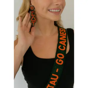 Beaded Earrings - UM - Sigma Delta Tau