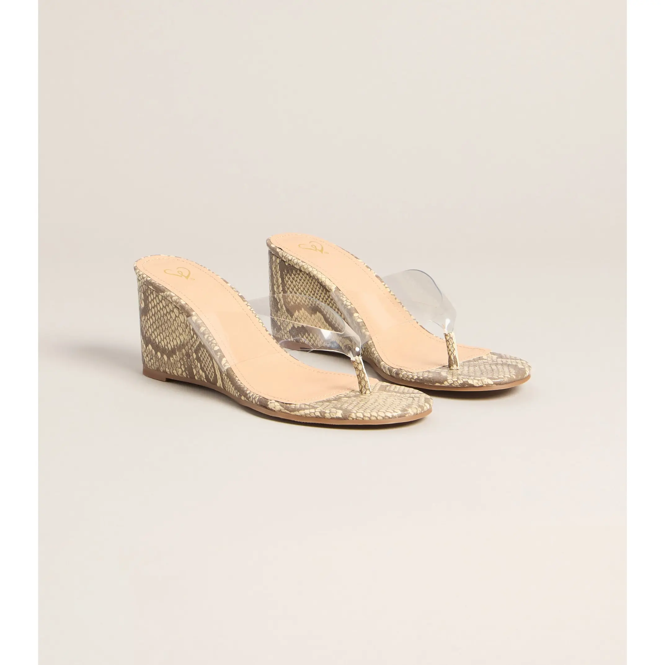 Statement Step Snake Wedges