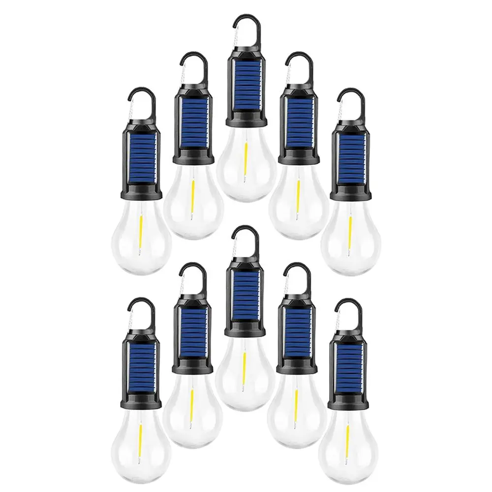 USB Rechargeable LED Solar Tent Light – 2000LM Hanging Camping Lantern w/Hook, Waterproof, Power Bank, 3 Modes Flashlight for Camping Emergency Versatile Lighting summerwins