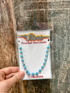 Turquoise Trucker Hat Chain