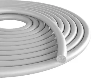 Backer Rod, 1/2" Diameter x 16.4' Length Gray EPDM Rubber Caulk Saver for Gaps and Weather Stripping Door Seal, Concrete Expansion Joint Filler