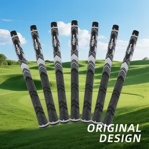 13 Rubber Golf Grips - Standard Medium Size, V-shaped Stripe Design, Suitable for Iron and Wooden Clubs, Grip Enhancement, Striped Grip, Comfortable Grip,Various color combinations
