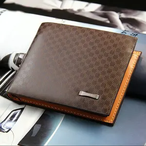 Men’s Slim Leather Bifold Wallet – ID Window & Card Holder