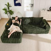 Bubble Green-Left Facing Chaise