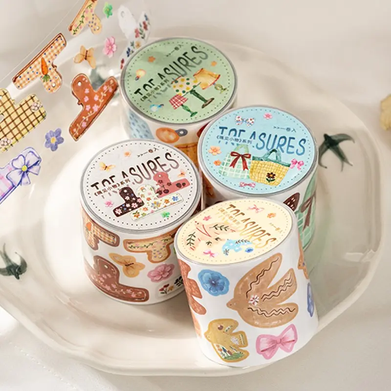 200cm Original Synthetic Paper Cutting Tape Roll, Fun Handmade Scrapbook Diary Notebook Water Cup DIY Decoration, DIY Sticker Paper