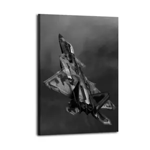 Fighters Poster for F-22 Fighter Raptor Poster Decorative Painting Canvas Wall Art Picture Print Modern Family Bedroom Decor