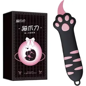 Cute Extendable Cat Craft Knife, Sharp Blade, Open Box Tool, Paper Cutting Tool, Creative Handmade Tool, School Supplies, Portable Practical Design