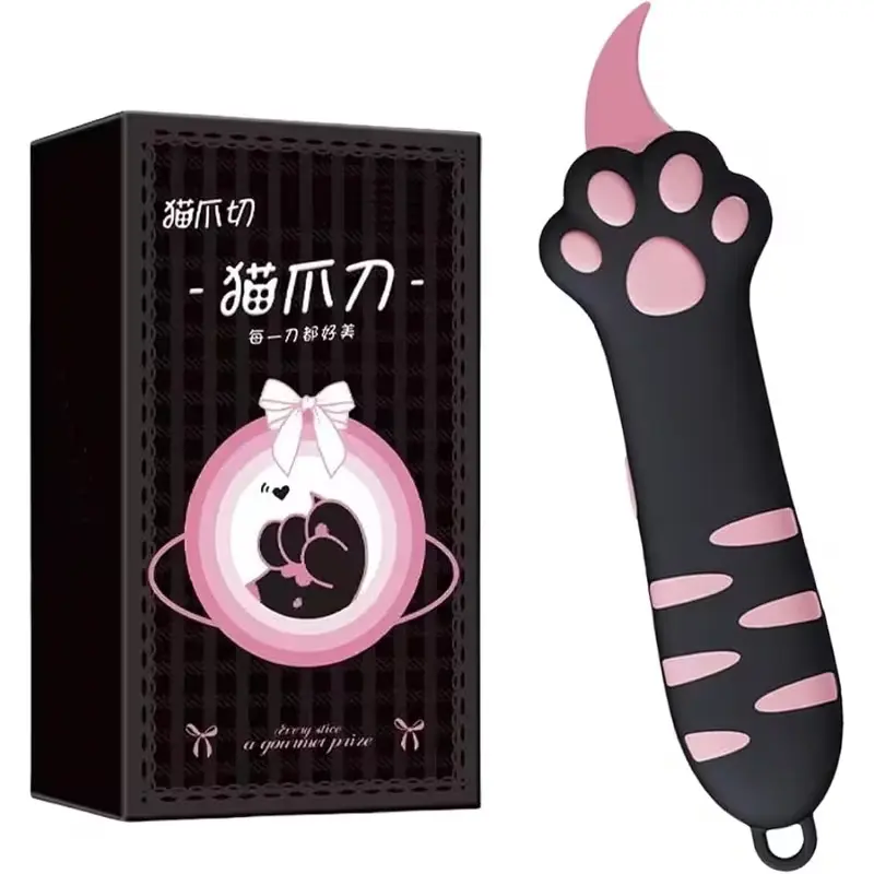Cute Extendable Cat Craft Knife, Sharp Blade, Open Box Tool, Paper Cutting Tool, Creative Handmade Tool, School Supplies, Portable Practical Design