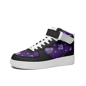 DOCHI Print Hi-Top Sneakers - Purp'd Out