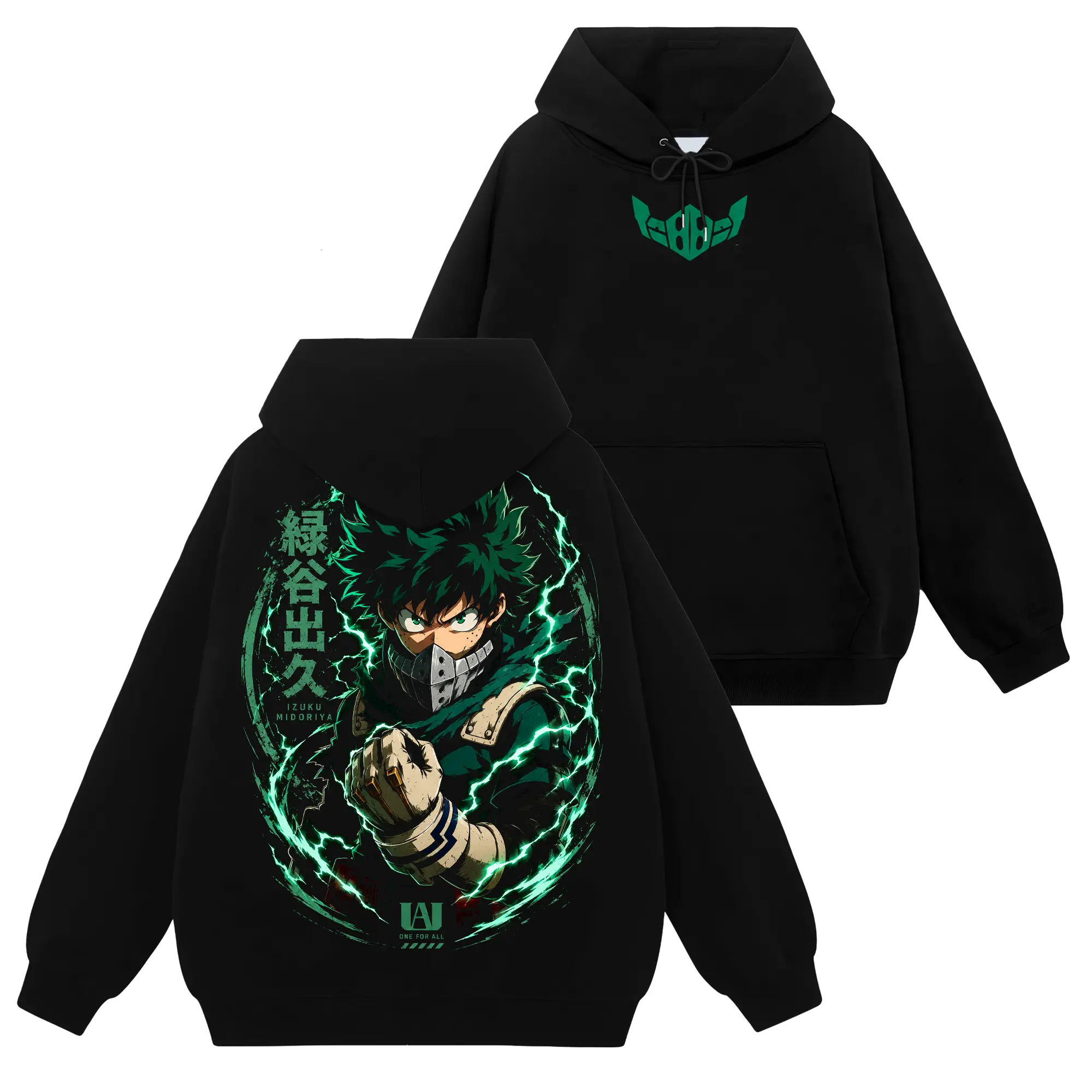 [Shinobi Shop] Deku - My Hero Academia #95 Hoodie T-Shirt Sweatshirt, Retro Vintage Unisex Graphic 90s Cotton, Gift For Wibu, Anime Manga Y2K Streetwear