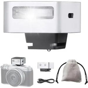 ZF04  Flash Speedlite - 2 Brightness Levels, 6500K+-200K CCT, Aluminum Hot Shoe Flash with S1/S2/Sync9 Multi-Trigger, Compatible  zv1///Fuji/Olympus/ ()