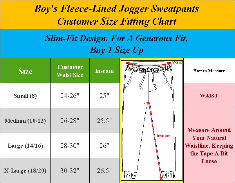 3 Pack Boys Fleece Jogger Sweatpants