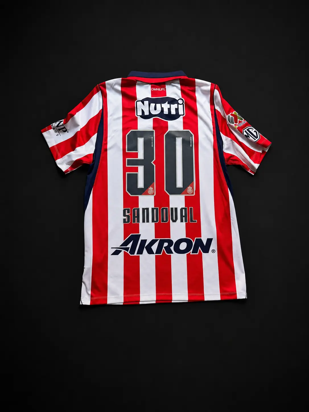 Chivas 26-2027 Sandoval #30 Home Jersey – Men's Soccer Shirt with Full Logos