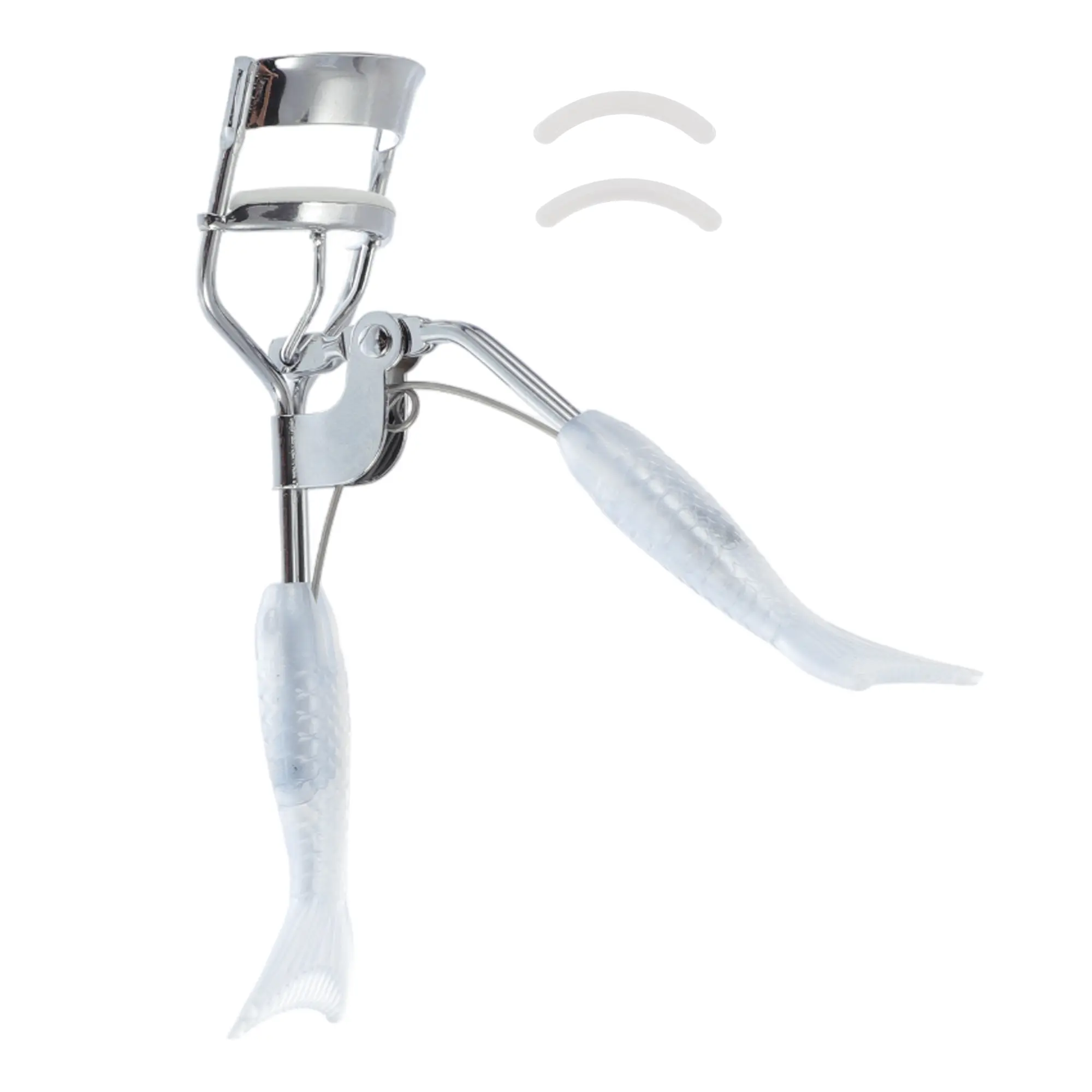 VOCOSTE 1pc Women's Fishtail Handle Eyelash Curler for Beauty Parlor Travel