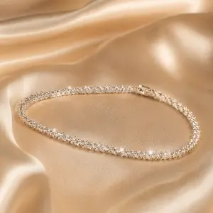 Tennis Bracelet with Asscher Cut Square Diamonds and Round Brilliant Diamonds