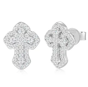 UCCIYO S925 Sterling Silver Lab-Made Moissanite Stud Earrings – Classic Diamond Look Earrings for Men & Women, Includes Certificate of Authenticity, Wedding & Birthday Gift [TQE0530]