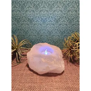 Rose Quartz Candle Holder