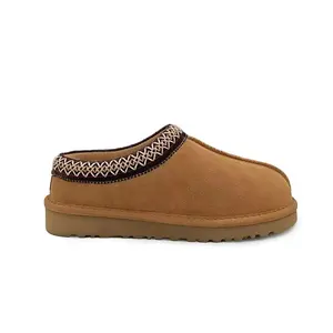 Furry Slip-On Woman Clogs - Fuzzy, Cozy, Open-Back Snow Boots.