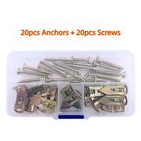 20pcs Anchors + 20pcs Screws
