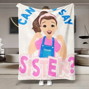 Soft Flannel Blanket Rachel Teaching Theme, Sister Blanket Gift, Lightweight and Warm, Perfect for Bed Sofa Office Camping Travel, Multifunctional Gift