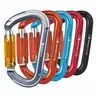NewDoar 28KN Strength UIAA & CE Certified Auto-Locking Aluminium Alloy D-Shaped Climbing Carabiner Clip - 2 oz Lightweight, 1-Hand Grip, Easy Operation, Heavy Duty for Mountaineering, Hiking, Locking Hammocks, Carabiner for Leash (1 Pc)