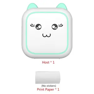Mini photo printer, label printer, notebook note printer, QR code thermal Bluetooth mini printer