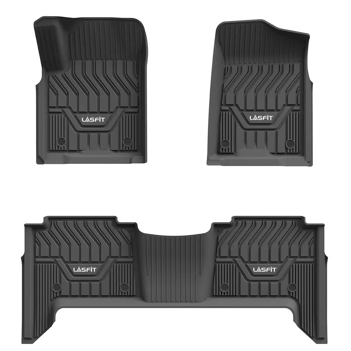 Lasfit Custom Eco-Friendly Synthetic TPE Car Floor Mats for 2017-2018 Nissan Armada, 1st & 2nd Row or Seatback & Cargo Options, Automotive Interior Car Accessories
