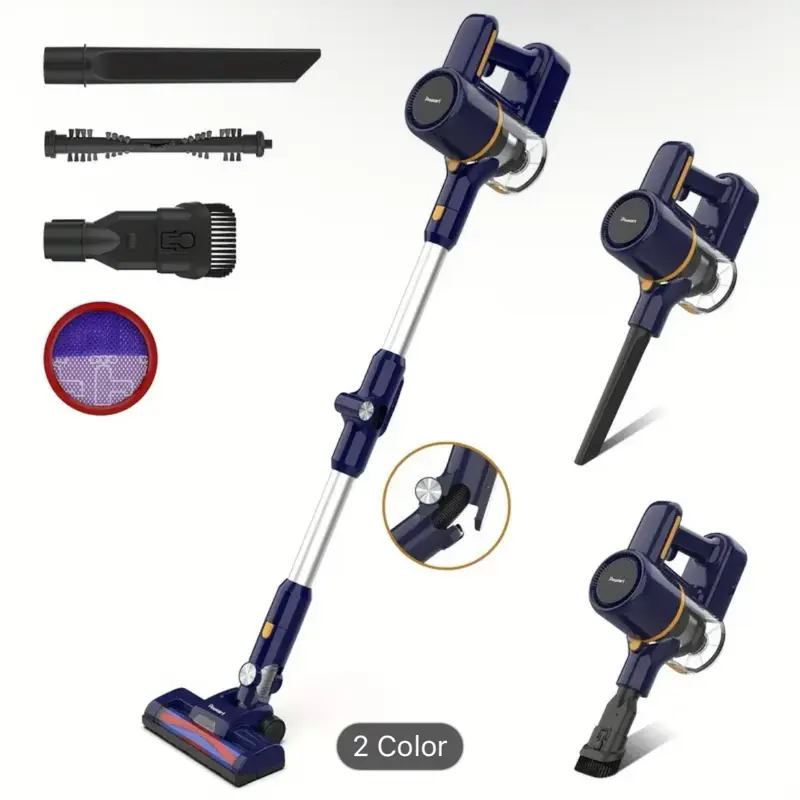 INSE N7 Cordless Vacuum Cleaner for Home, 180° Foldable Tube, LED Brush, 38.58oz Dust Cup, Suitable for Pregnant Women & Elderly, 6in Handheld Vacuum