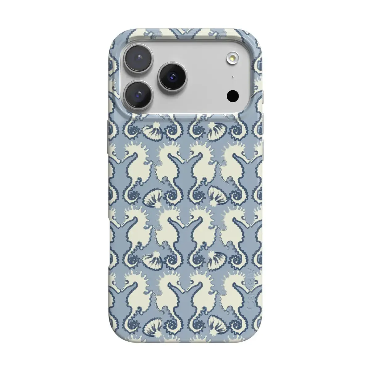 Casely iPhone 17 Pro Case | Seahorse Drift | Coastal Blues | Compatible with MagSafe | Classic Ultra Thin Design