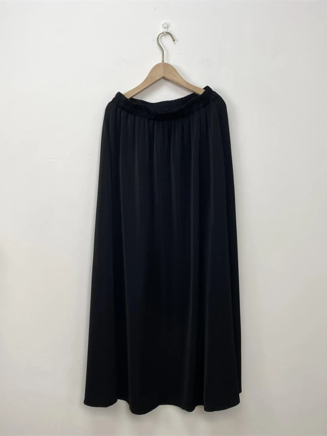 Women's Solid Color Elastic Waist Skirt, Loose Skirt, Loose Feeling Skirt, Modest Fashion Long Skirt Maxiskirt for Daily Wear, Ladies Islamic Bottoms, Modest Clothes for All Seasons