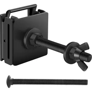 E Track Spare Tire Holder Mount, Upgraded E-Track Double Fittings Spare Wheel Carrier for Enclosed Trailers, Garages, Truck, Warehouse and Semis, Etrack Rail Accessories for E Track System