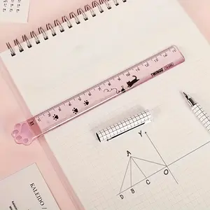 Cute Cat Claw Ruler 1/2pc, Adorable Measuring Tool for School Home Office Use, Perfect Gift Idea for Kids and Adults, Fun Stationery Accessory