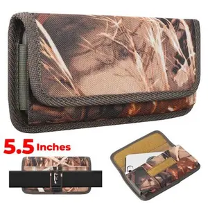 Universal Camo Velcro Clasp Phone Pouch 5.5 inch