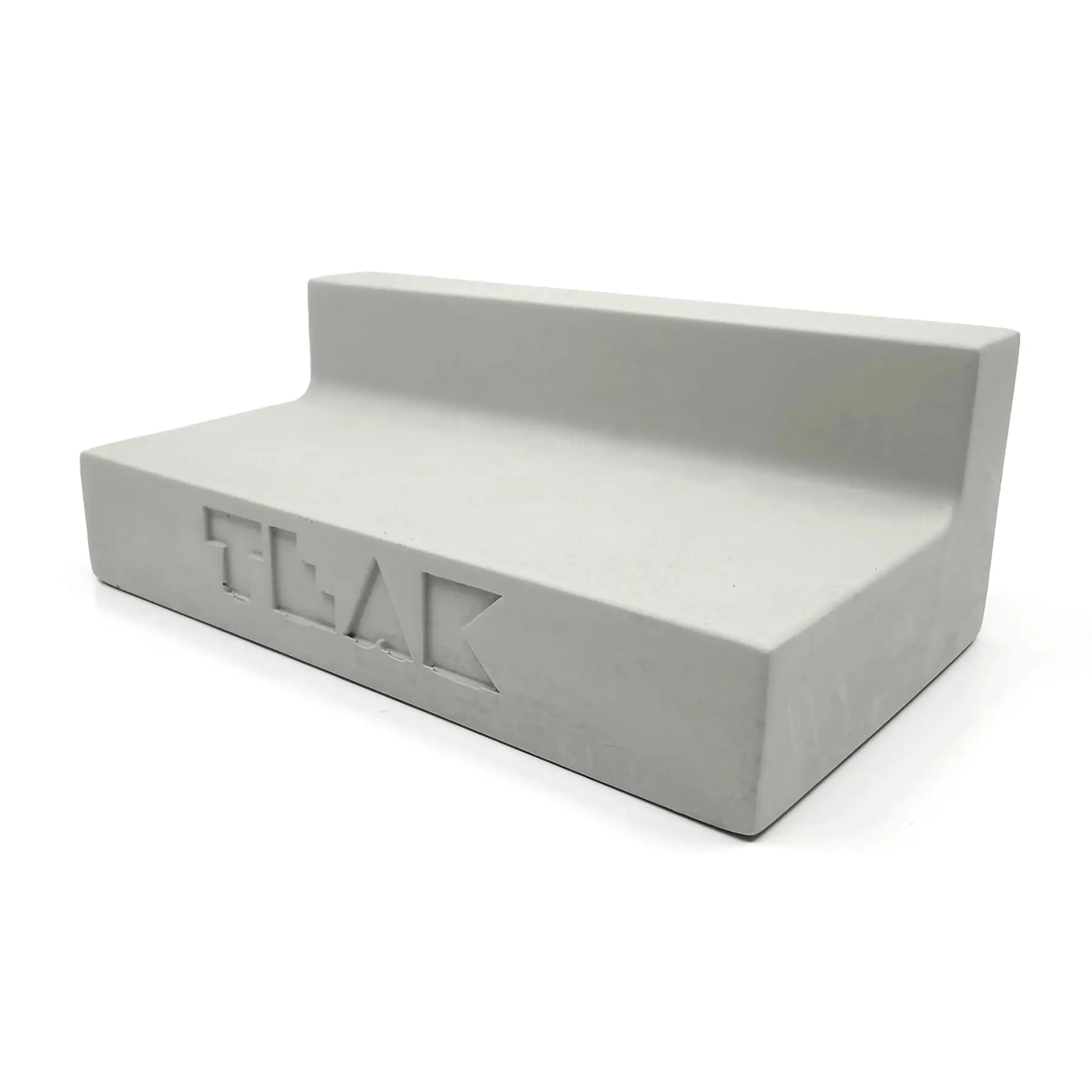 Monument Series Concrete Ledge Obstacle - 5.5" Long, 3" Tall - "Sterling Gray" Colorway