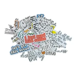 50 Pcs Positive Quote Stickers | Waterproof Motivational Decals challenge binder