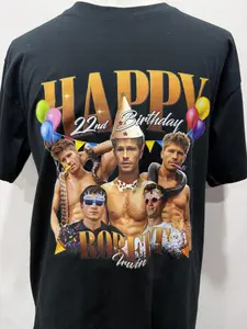 Robert Irwin 22nd Happy Birthday  Zookeeper For  Graphic Tee Shirt cotton fashion Streetwear Comfort Shortsleeve Casual,  Wildlife Photographer Fan Gift