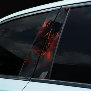 Car Door Pillar Sticker, Car Door Pillar Protective Film, Self-adhesive Waterproof Anti-scratch Sticker for Car, Window, Glass, Car Decoration, Universal Car Sticker, Car Decals