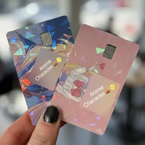 (2 Pack) Anime Sail Noon Holographic Debit Card Skins Custom Fan Art Cover Dynamic Design Perfect Gift for Fans