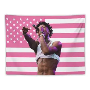 Decorative tapestryRapper Celebrity Tapestry YoungBoy Music Art Poster Flag For Room Aesthetic Living Room Home Office Bedroom Party Decorations College Dorm Decor For Friends Pink GiftDecorative tapestry